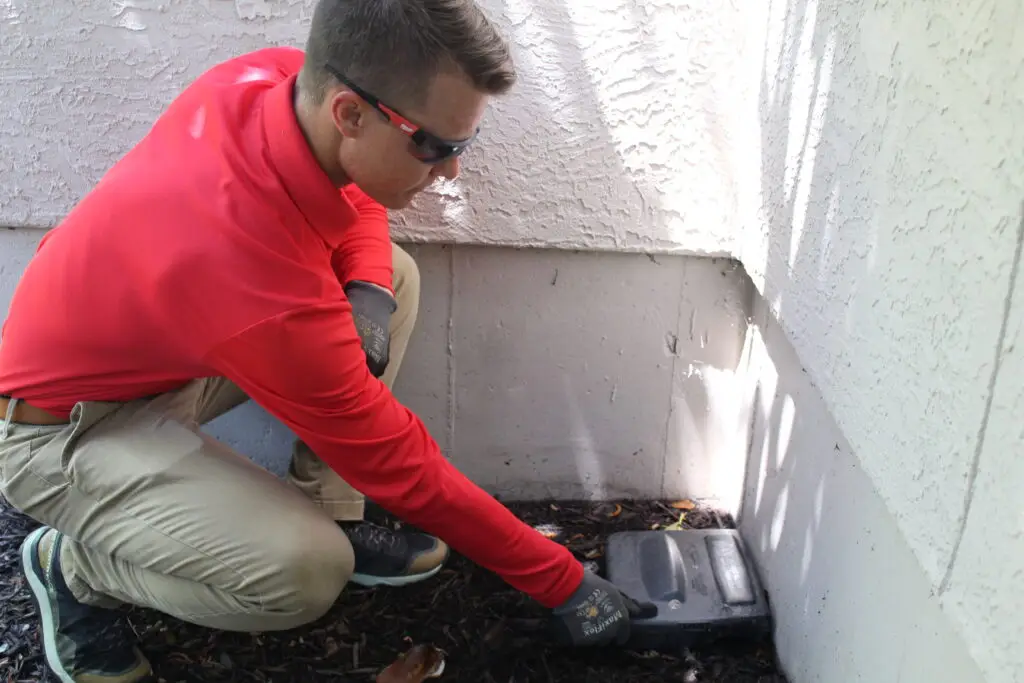 RYAN pro adjusting a pest deterrent