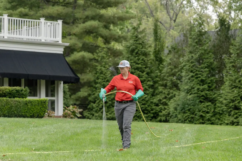 ryan pro watering the grass