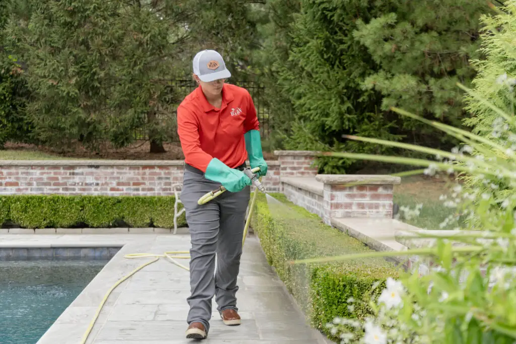 ryan pro watering some shrubs